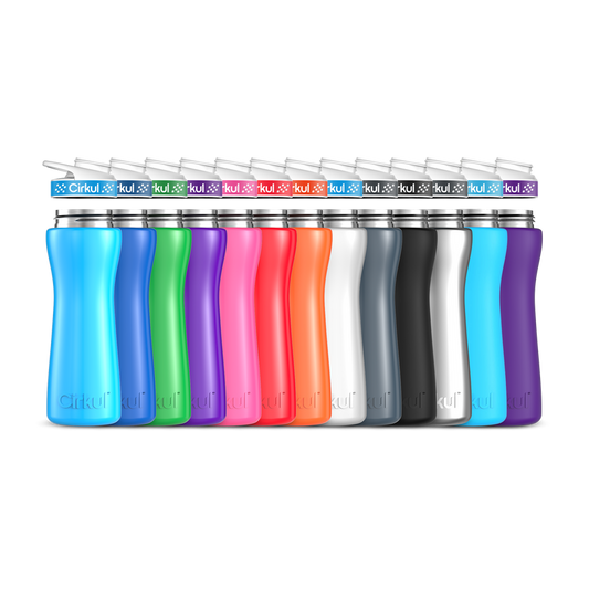 22oz. Stainless Steel Bottle & Comfort Grip Lid 8br2j