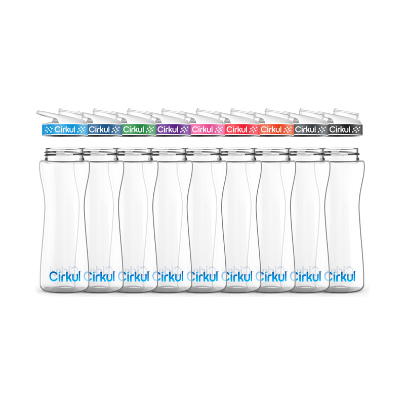 22oz. Plastic Bottle & Comfort Grip Lid qamtf