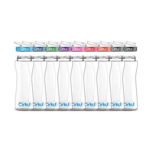 22oz. Plastic Bottle & Comfort Grip Lid qamtf