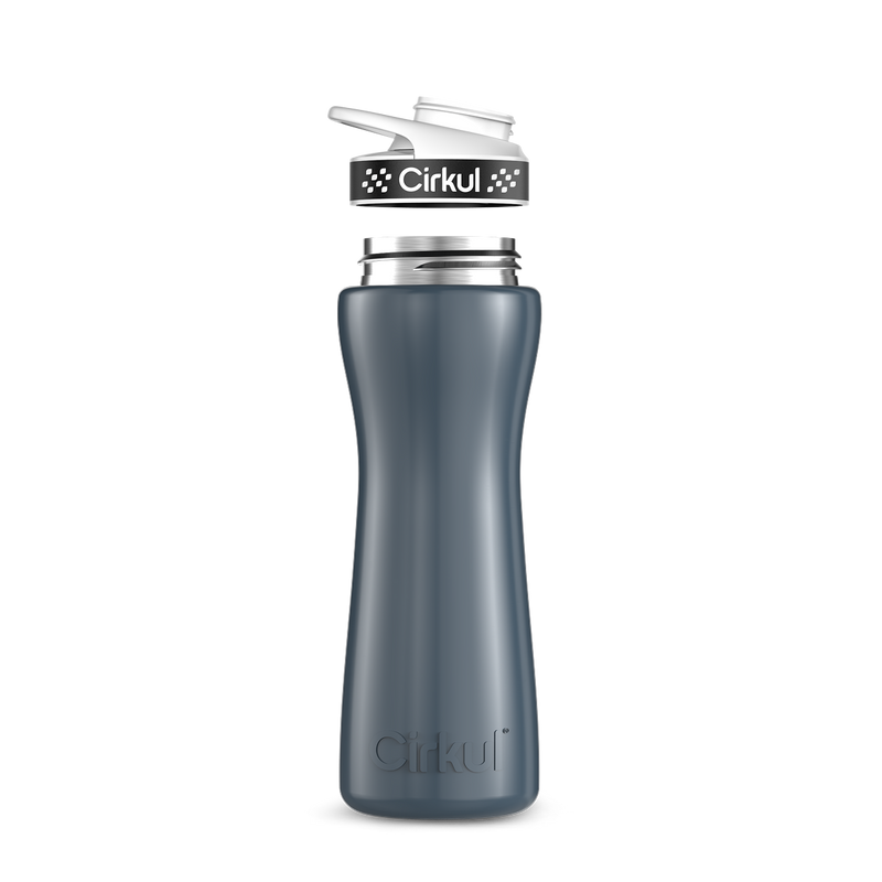 22oz. Stainless Steel Bottle & Comfort Grip Lid 8br2j
