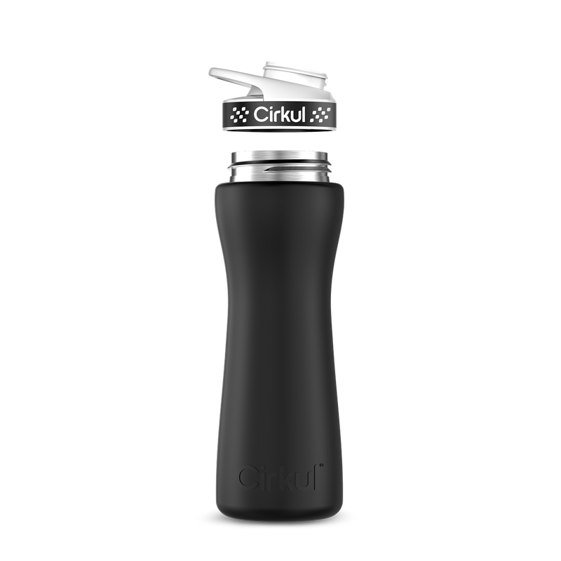 22oz. Stainless Steel Bottle & Comfort Grip Lid 8br2j