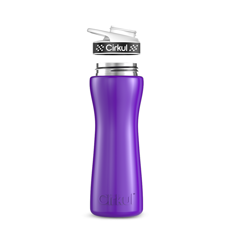 22oz. Stainless Steel Bottle & Comfort Grip Lid 8br2j