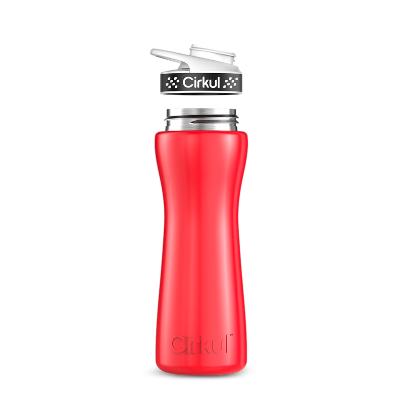 22oz. Stainless Steel Bottle & Comfort Grip Lid 8br2j
