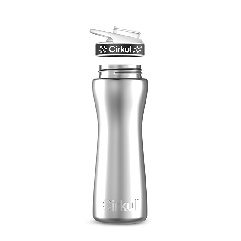 22oz. Stainless Steel Bottle & Comfort Grip Lid 8br2j