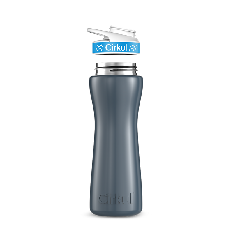 22oz. Stainless Steel Bottle & Comfort Grip Lid 8br2j