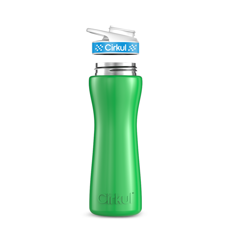 22oz. Stainless Steel Bottle & Comfort Grip Lid 8br2j