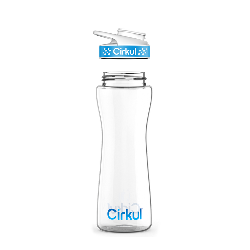 22oz. Plastic Bottle & Comfort Grip Lid qamtf