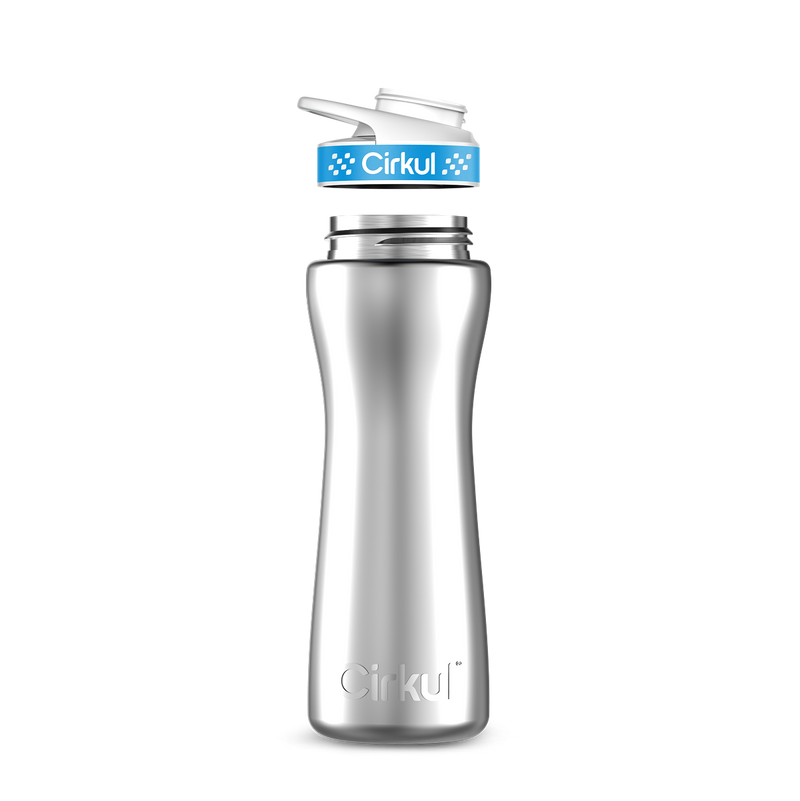 22oz. Stainless Steel Bottle & Comfort Grip Lid 8br2j