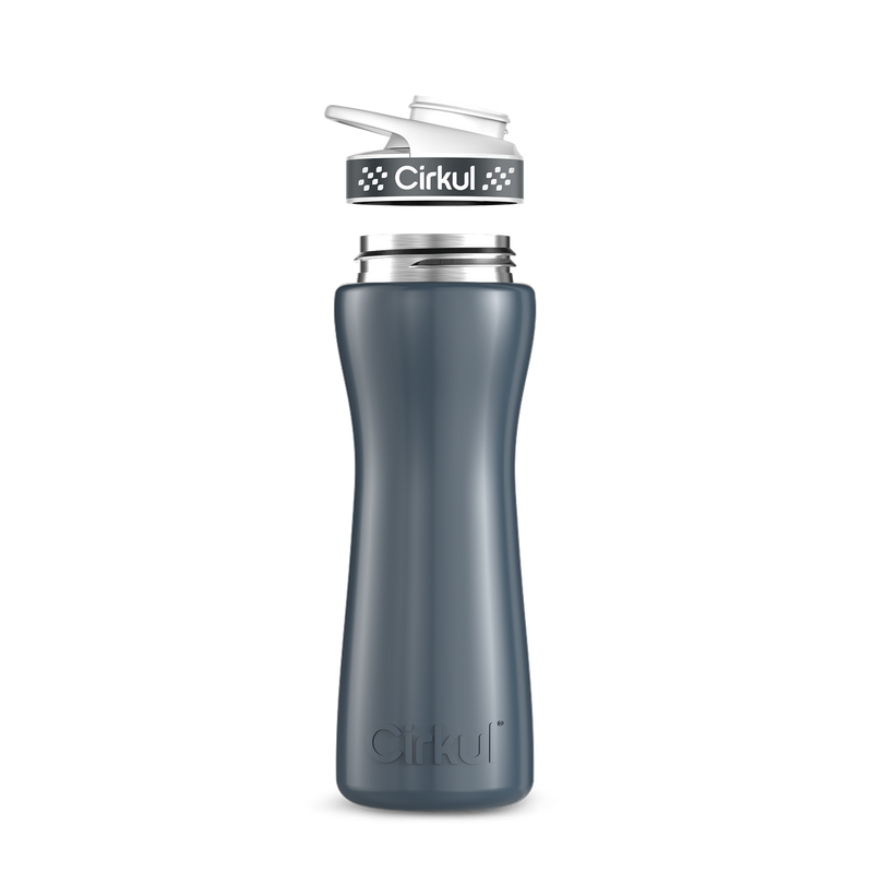 22oz. Stainless Steel Bottle & Comfort Grip Lid 8br2j