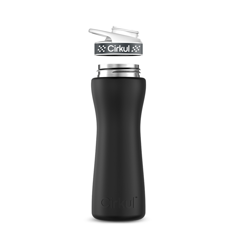 22oz. Stainless Steel Bottle & Comfort Grip Lid 8br2j