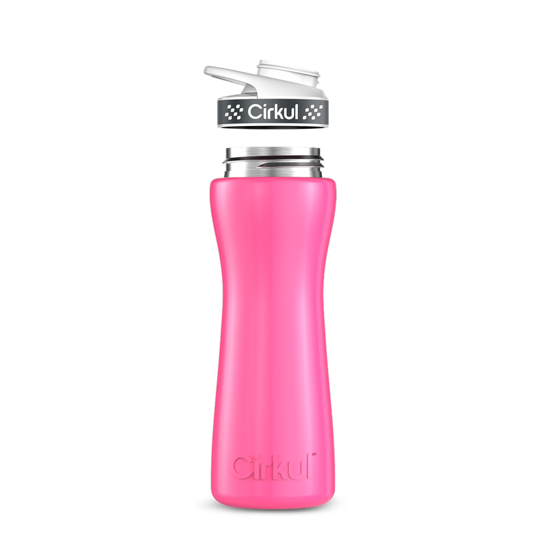 22oz. Stainless Steel Bottle & Comfort Grip Lid 8br2j