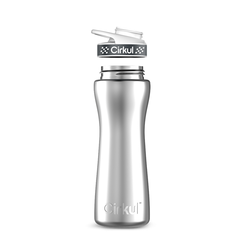22oz. Stainless Steel Bottle & Comfort Grip Lid 8br2j