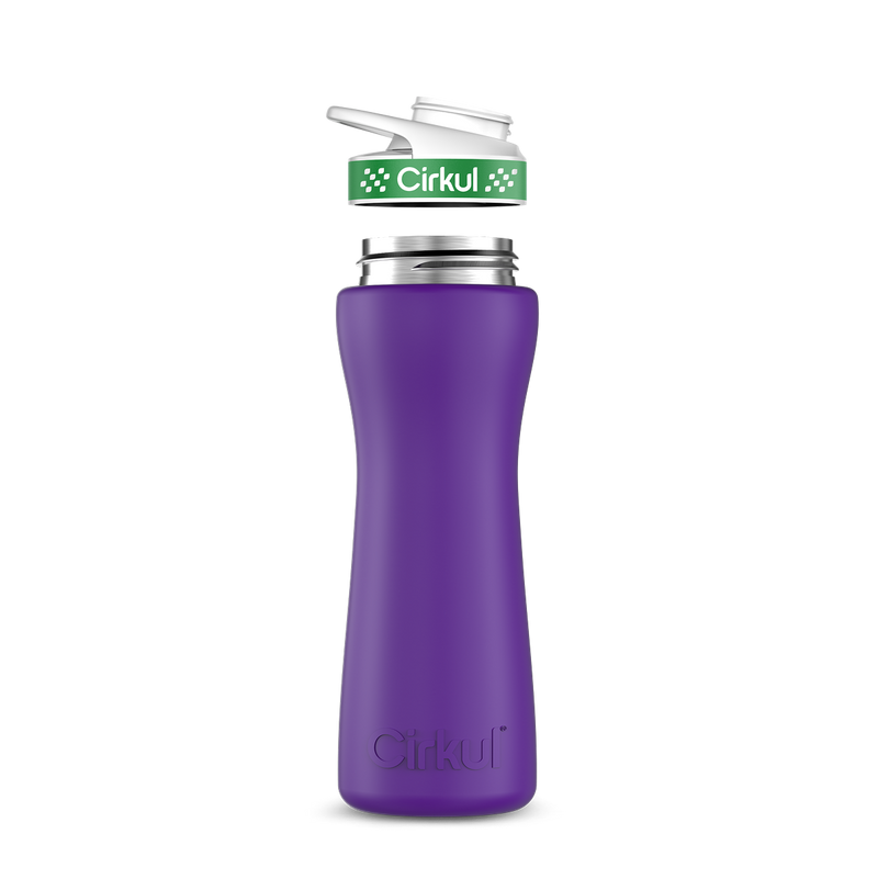 22oz. Stainless Steel Bottle & Comfort Grip Lid 8br2j