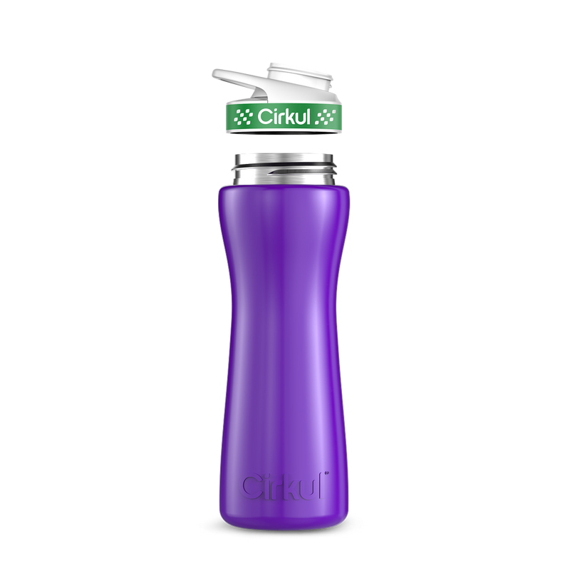 22oz. Stainless Steel Bottle & Comfort Grip Lid 8br2j