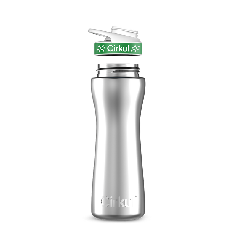 22oz. Stainless Steel Bottle & Comfort Grip Lid 8br2j