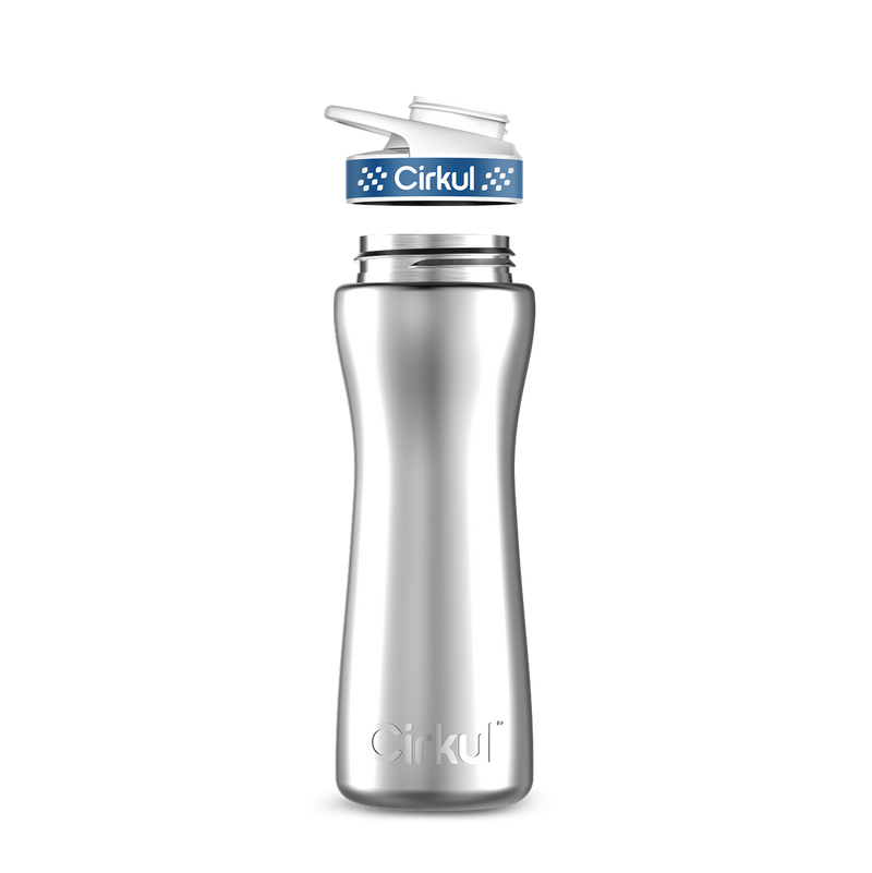 22oz. Stainless Steel Bottle & Comfort Grip Lid 8br2j