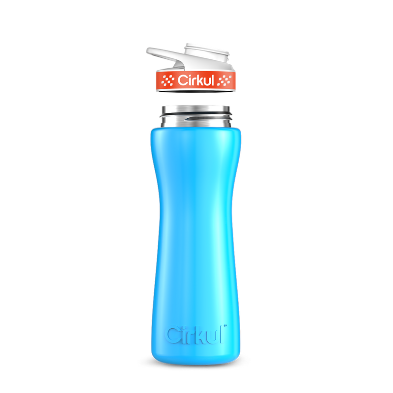 22oz. Stainless Steel Bottle & Comfort Grip Lid 8br2j