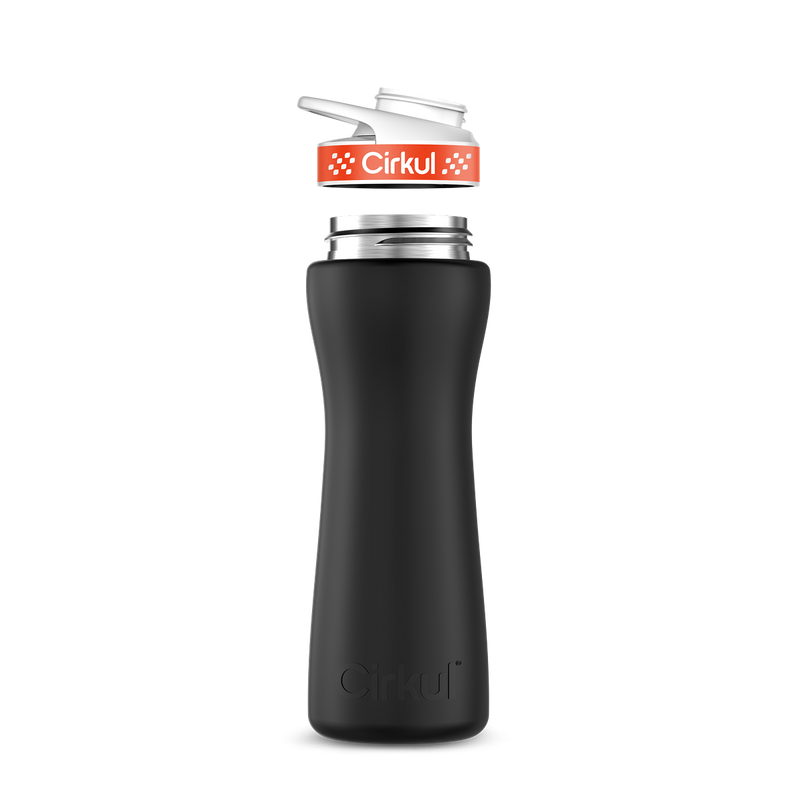 22oz. Stainless Steel Bottle & Comfort Grip Lid 8br2j