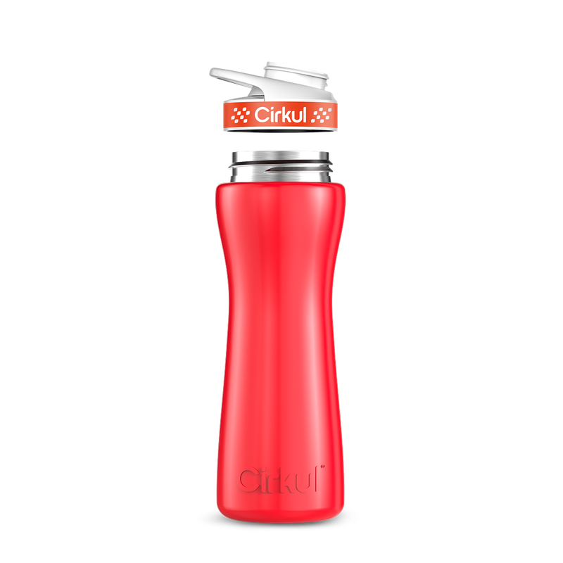 22oz. Stainless Steel Bottle & Comfort Grip Lid 8br2j