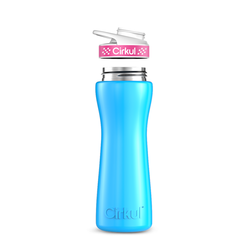 22oz. Stainless Steel Bottle & Comfort Grip Lid 8br2j
