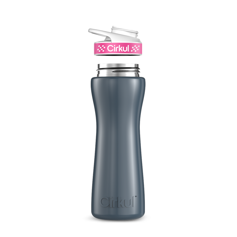 22oz. Stainless Steel Bottle & Comfort Grip Lid 8br2j