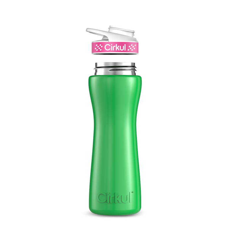 22oz. Stainless Steel Bottle & Comfort Grip Lid 8br2j