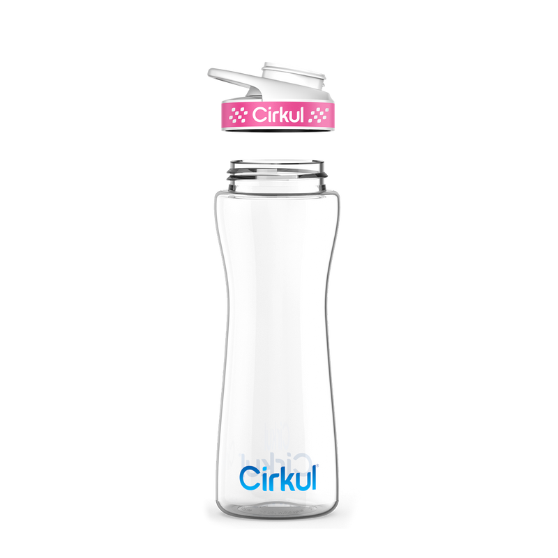 22oz. Plastic Bottle & Comfort Grip Lid qamtf