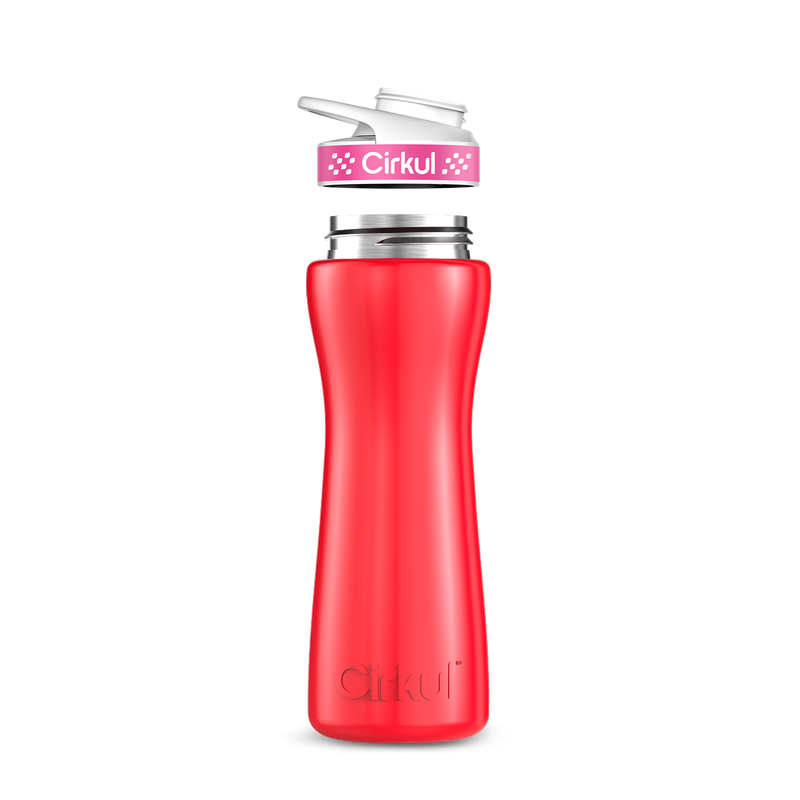 22oz. Stainless Steel Bottle & Comfort Grip Lid 8br2j