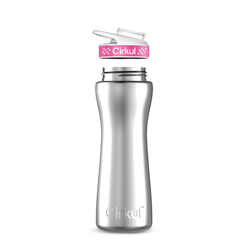 22oz. Stainless Steel Bottle & Comfort Grip Lid 8br2j