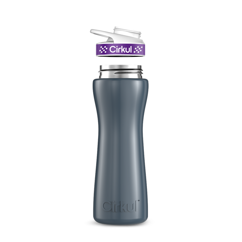 22oz. Stainless Steel Bottle & Comfort Grip Lid 8br2j