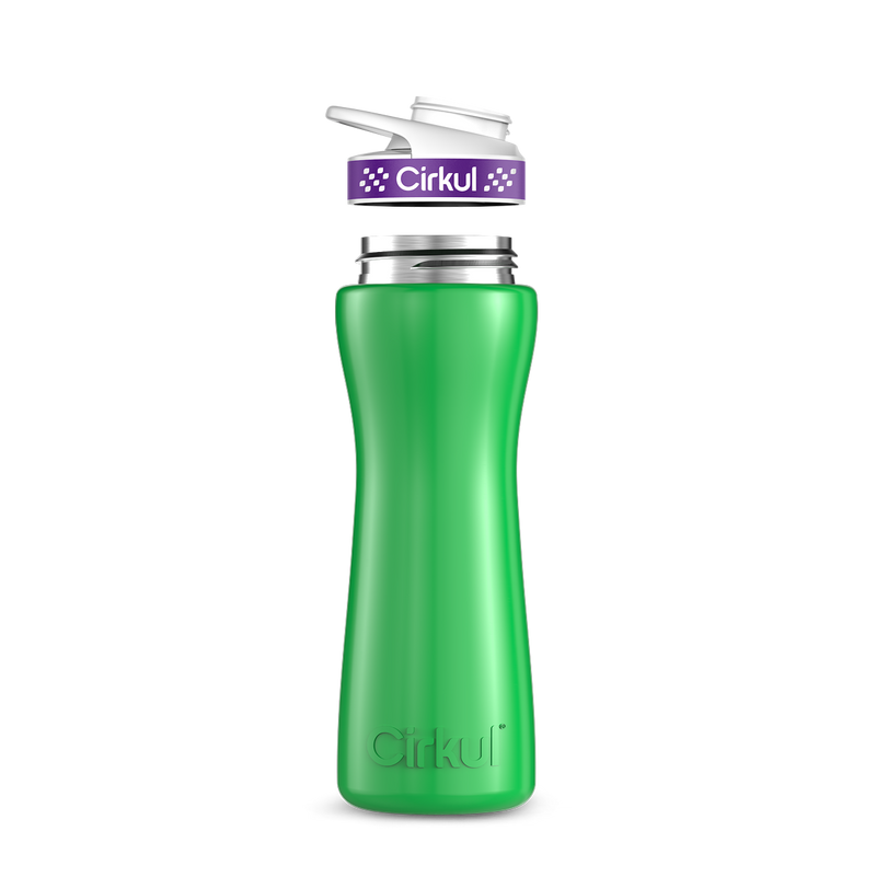 22oz. Stainless Steel Bottle & Comfort Grip Lid 8br2j