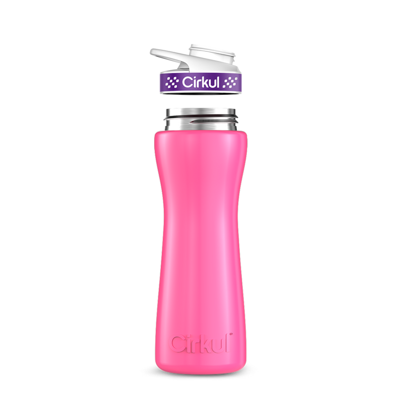 22oz. Stainless Steel Bottle & Comfort Grip Lid 8br2j