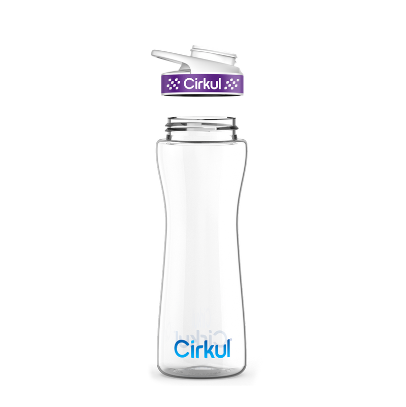 22oz. Plastic Bottle & Comfort Grip Lid qamtf