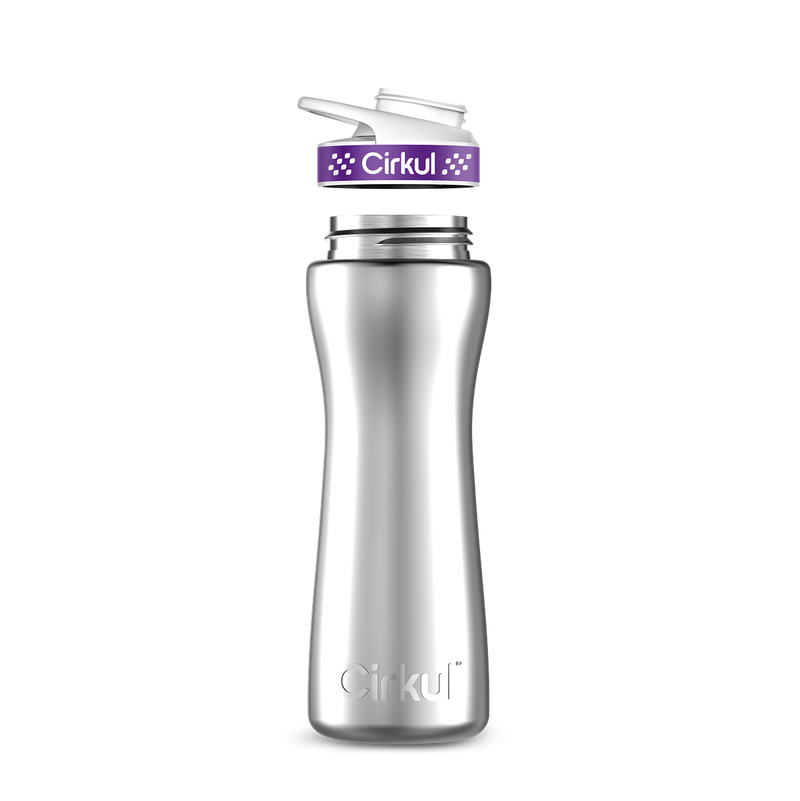 22oz. Stainless Steel Bottle & Comfort Grip Lid 8br2j
