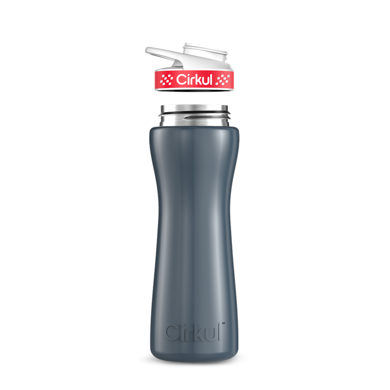 22oz. Stainless Steel Bottle & Comfort Grip Lid 8br2j