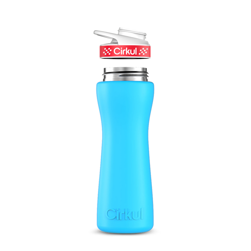 22oz. Stainless Steel Bottle & Comfort Grip Lid 8br2j
