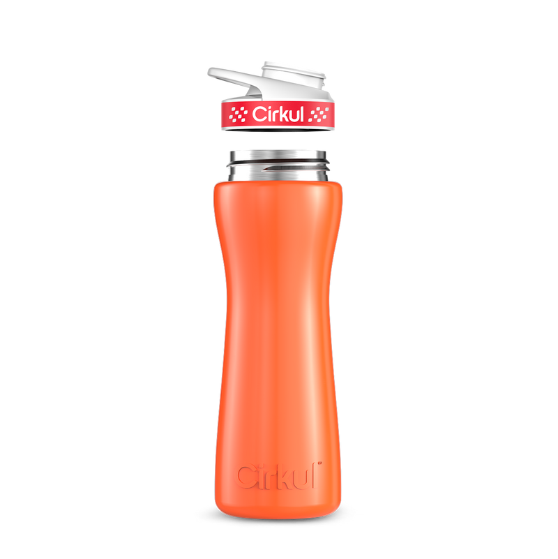 22oz. Stainless Steel Bottle & Comfort Grip Lid 8br2j