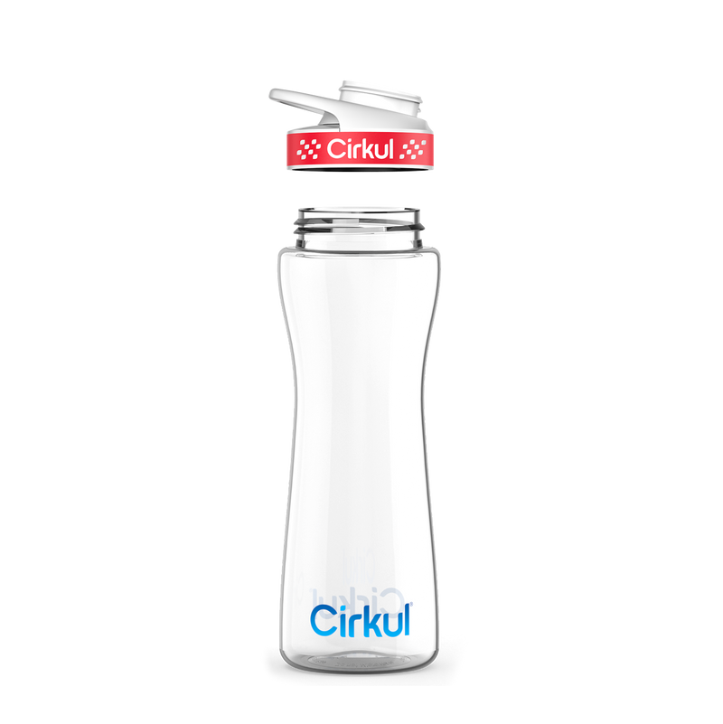 22oz. Plastic Bottle & Comfort Grip Lid qamtf