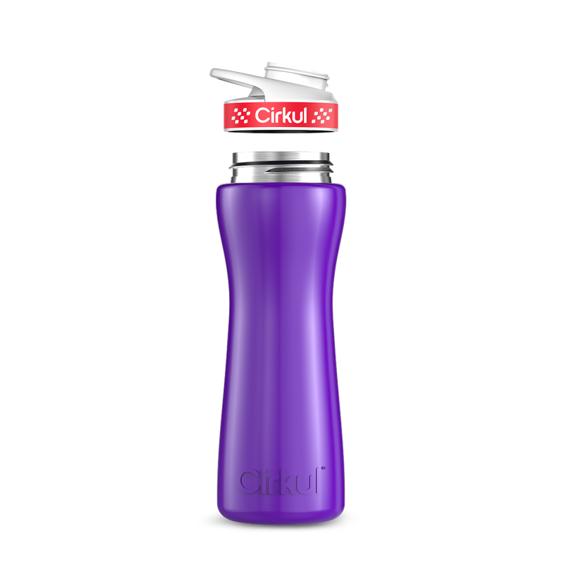22oz. Stainless Steel Bottle & Comfort Grip Lid 8br2j