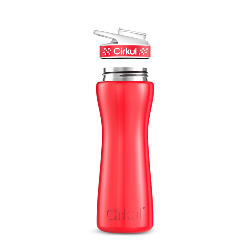 22oz. Stainless Steel Bottle & Comfort Grip Lid 8br2j