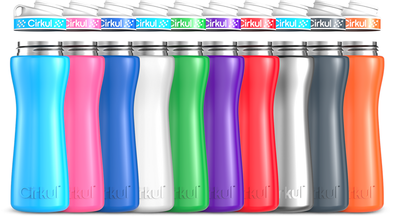 Custom 22oz. Stainless Steel Bottle & Comfort Grip Lid hhxnc