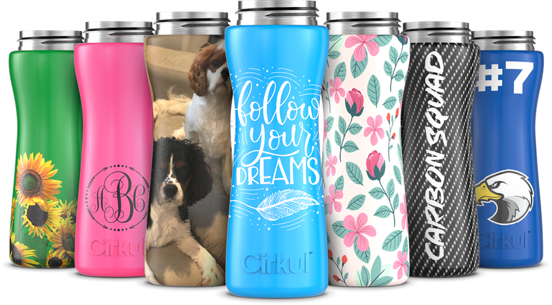 Custom 22oz. Stainless Steel Bottle & Comfort Grip Lid hhxnc